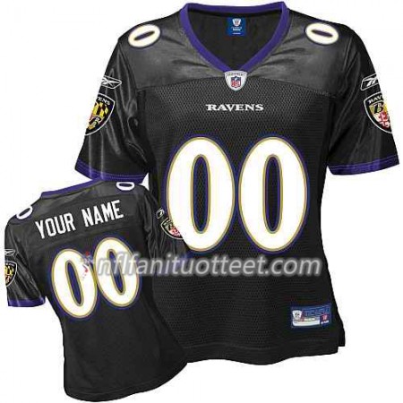 Nainen Baltimore Ravens NFL Pelipaita Custom Musta 